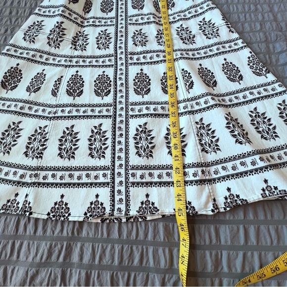 Anthropologie NWT Woodblock Midi Dress Floral Print Fit and Flare Women’s Sz 14 - Picture 10 of 13